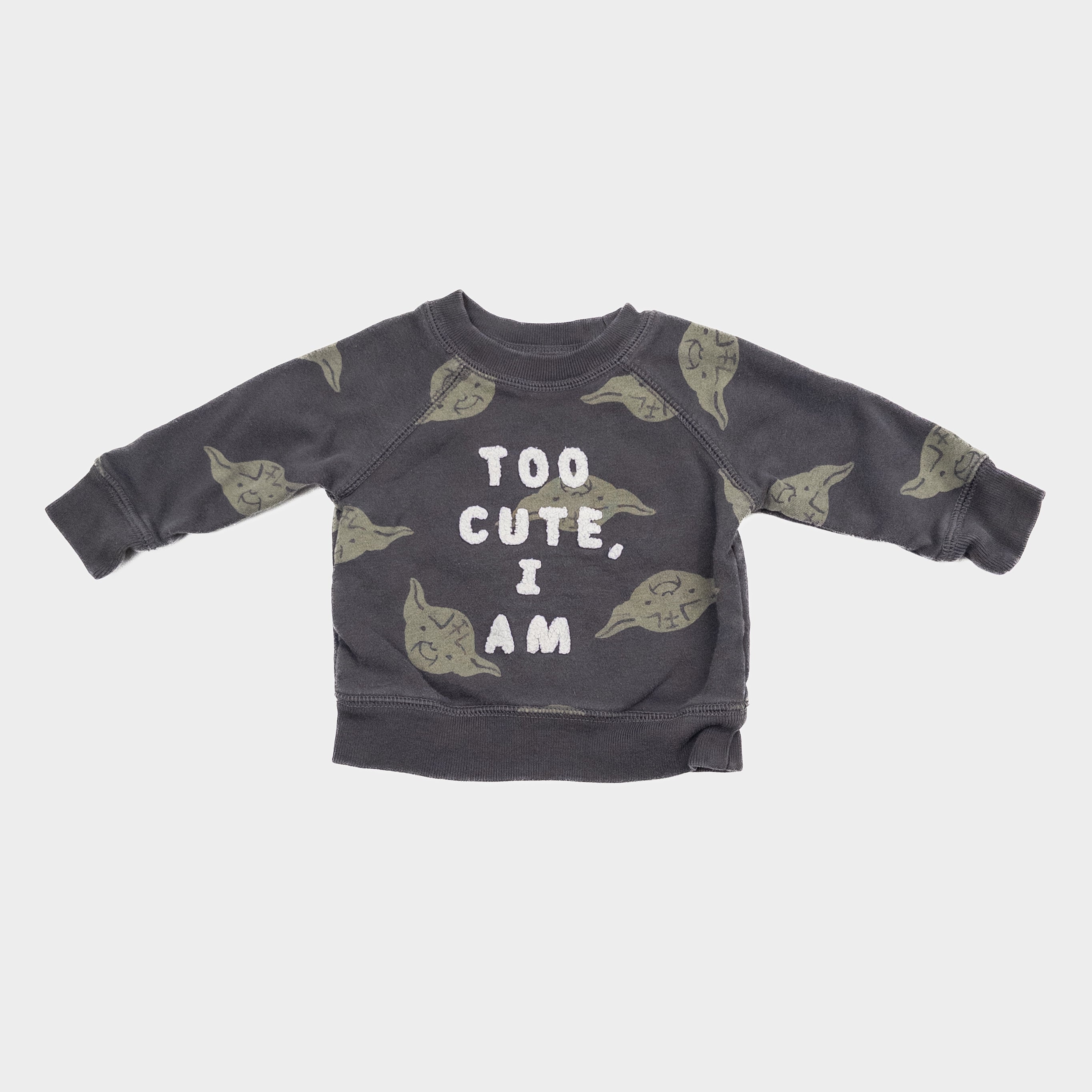 Gap - Chandail "Too cute, I am" Baby Yoda - 3-6 mois