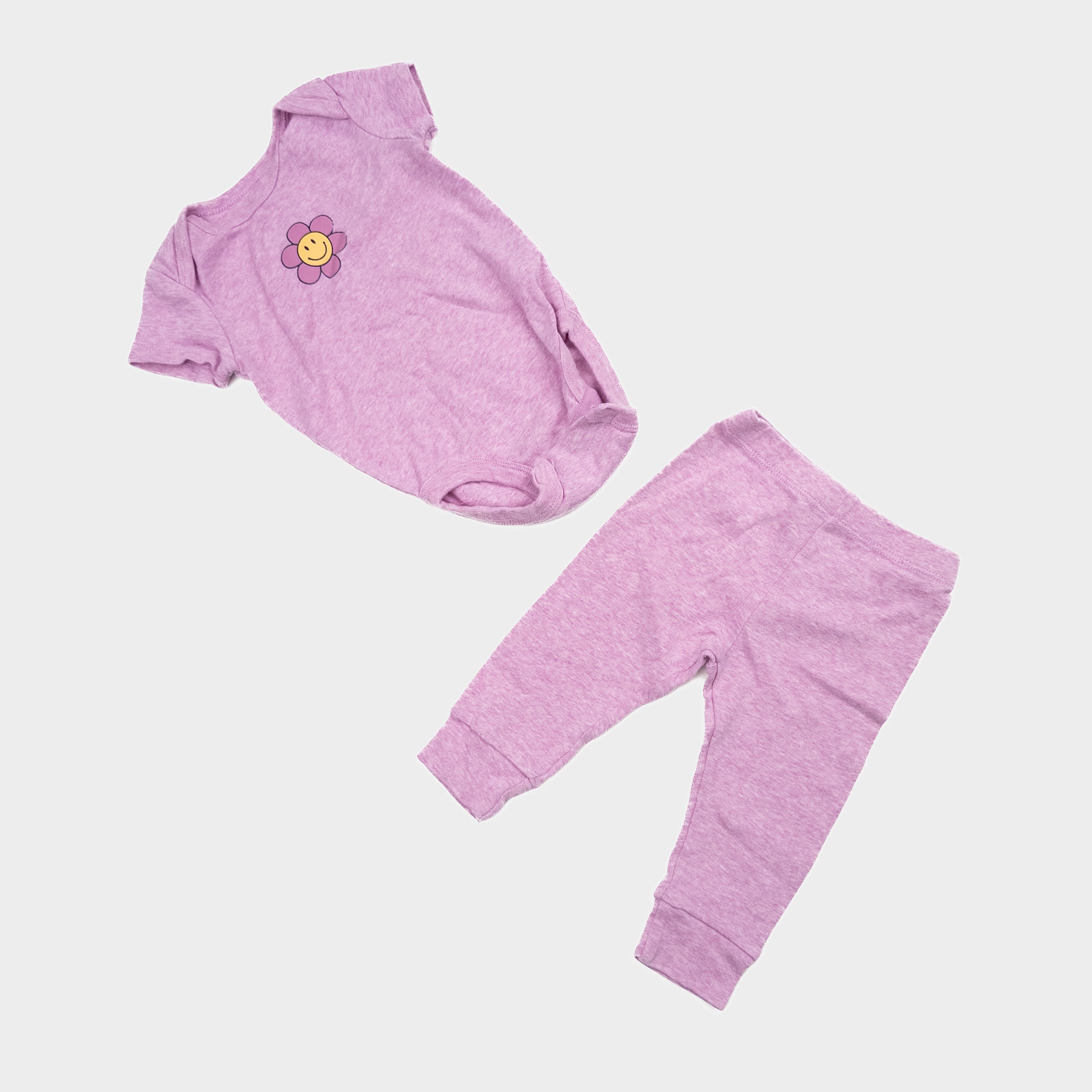 Pekkle - Ensemble cache-couche fleur et pantalon - 6 mois