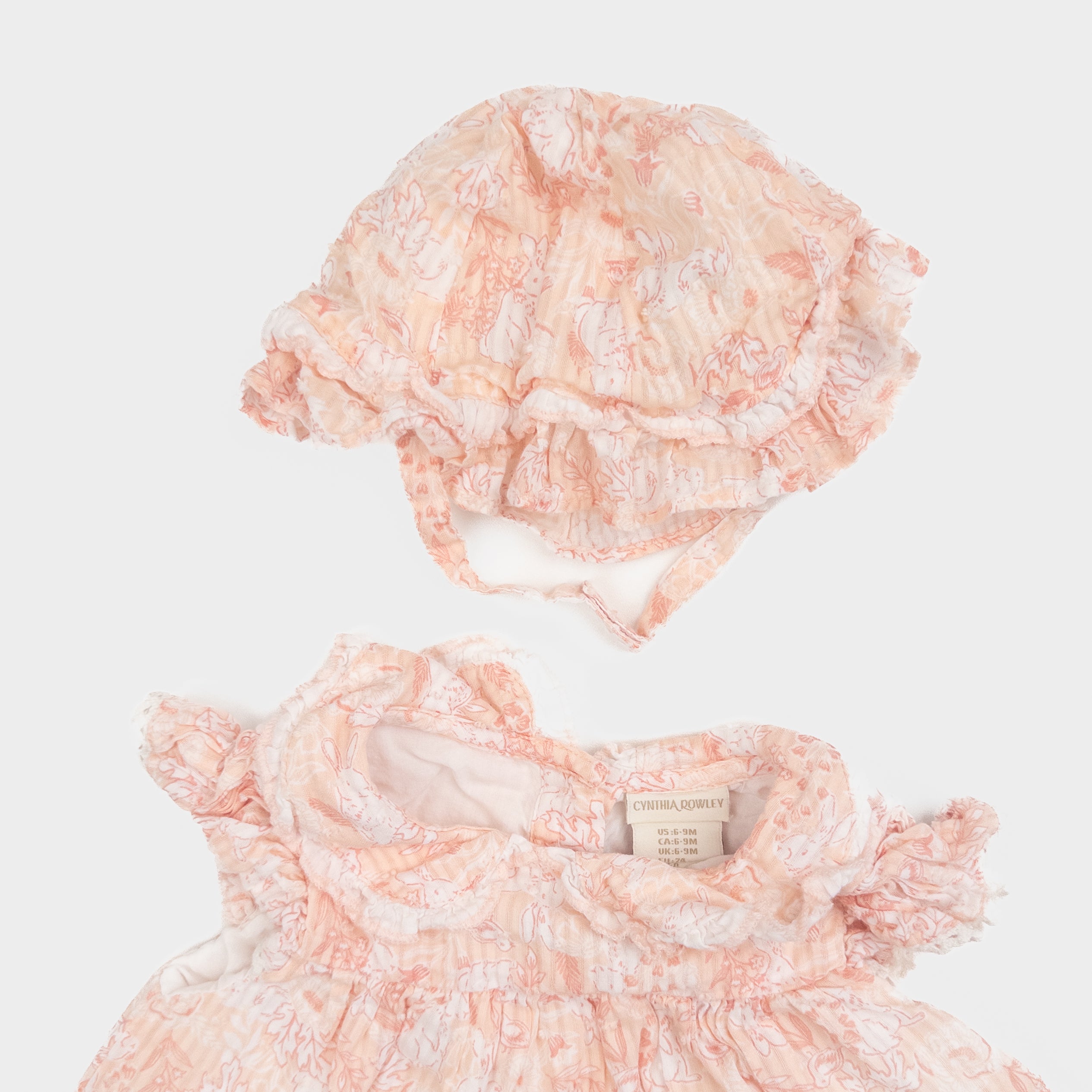 Cynthia Rowley - Robe avec chapeau - 6-9 mois