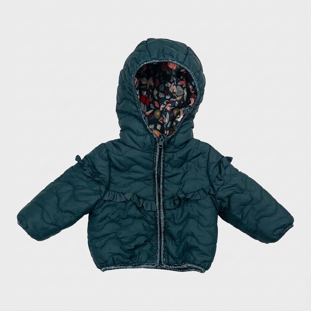 Tape à l'oeil - Manteau réversible d'occasion pour fille, 3-6 mois - vêtements seconde main Floralie