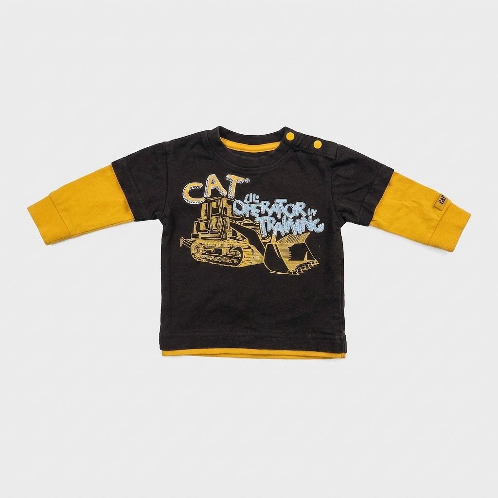 CAT - Chandail manches longues d'occasion pour enfant, 3 mois - vêtements seconde main Floralie