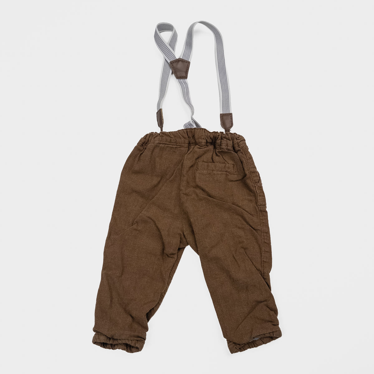 H&M - Pantalon avec bretelles - 6-9 mois