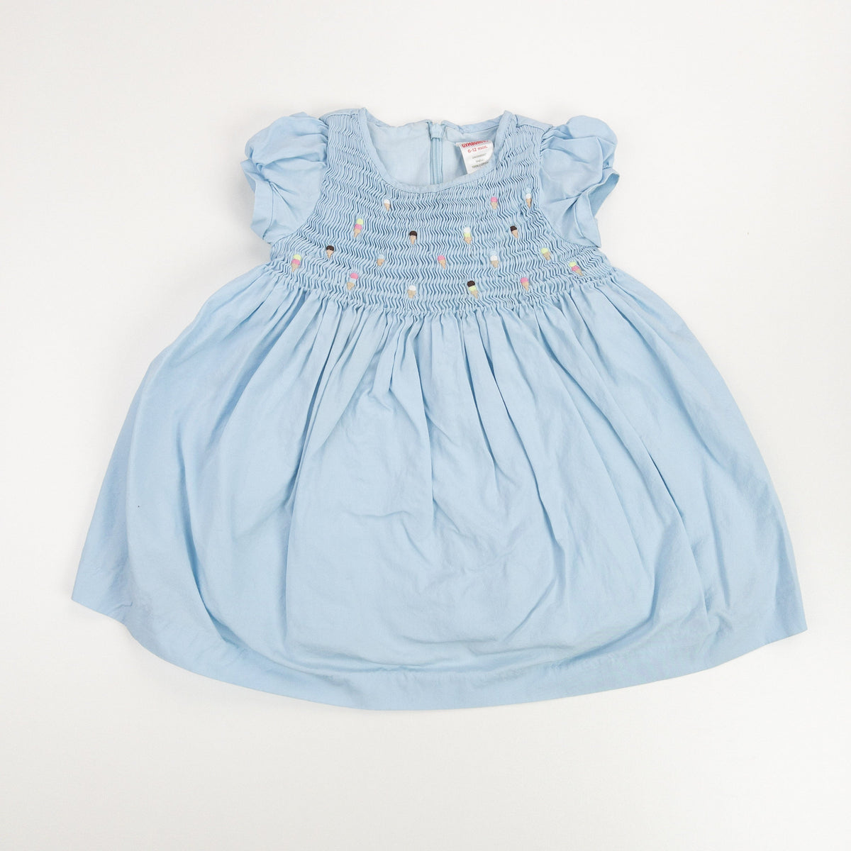 Robe Bébé Gymboree BLUE SAFARI - En Lin Mélangé, Rayée, Taille 6-12 Mois, Neuve Avec étiquette