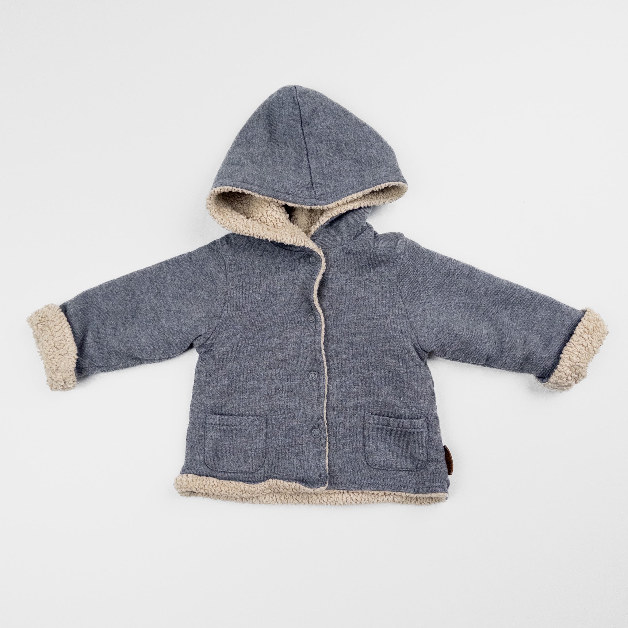 Zara - Veste chic en sherpa - 6-9 mois