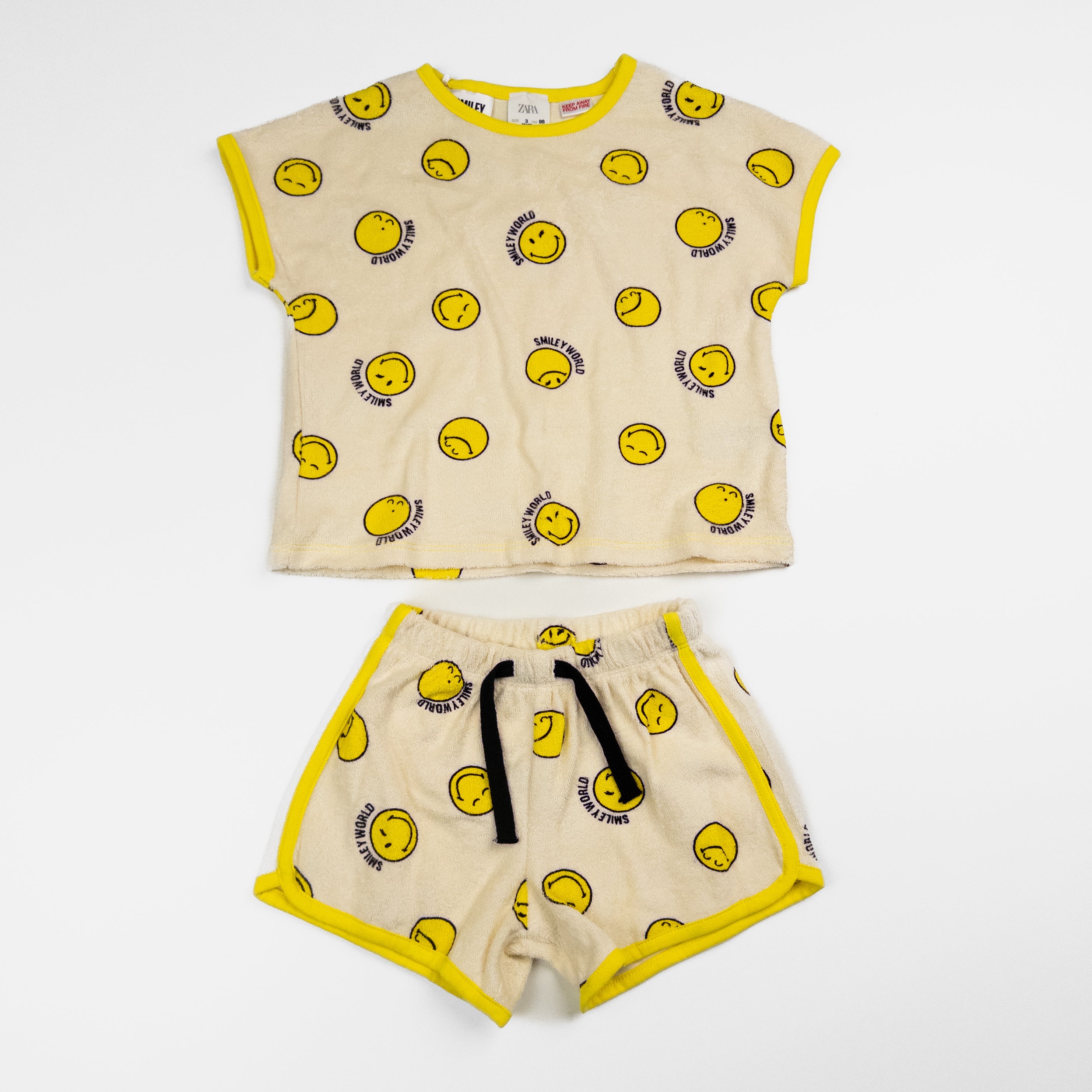Zara X Smiley World - Ensemble deux pièces - 3 ans *Tissu serviette
