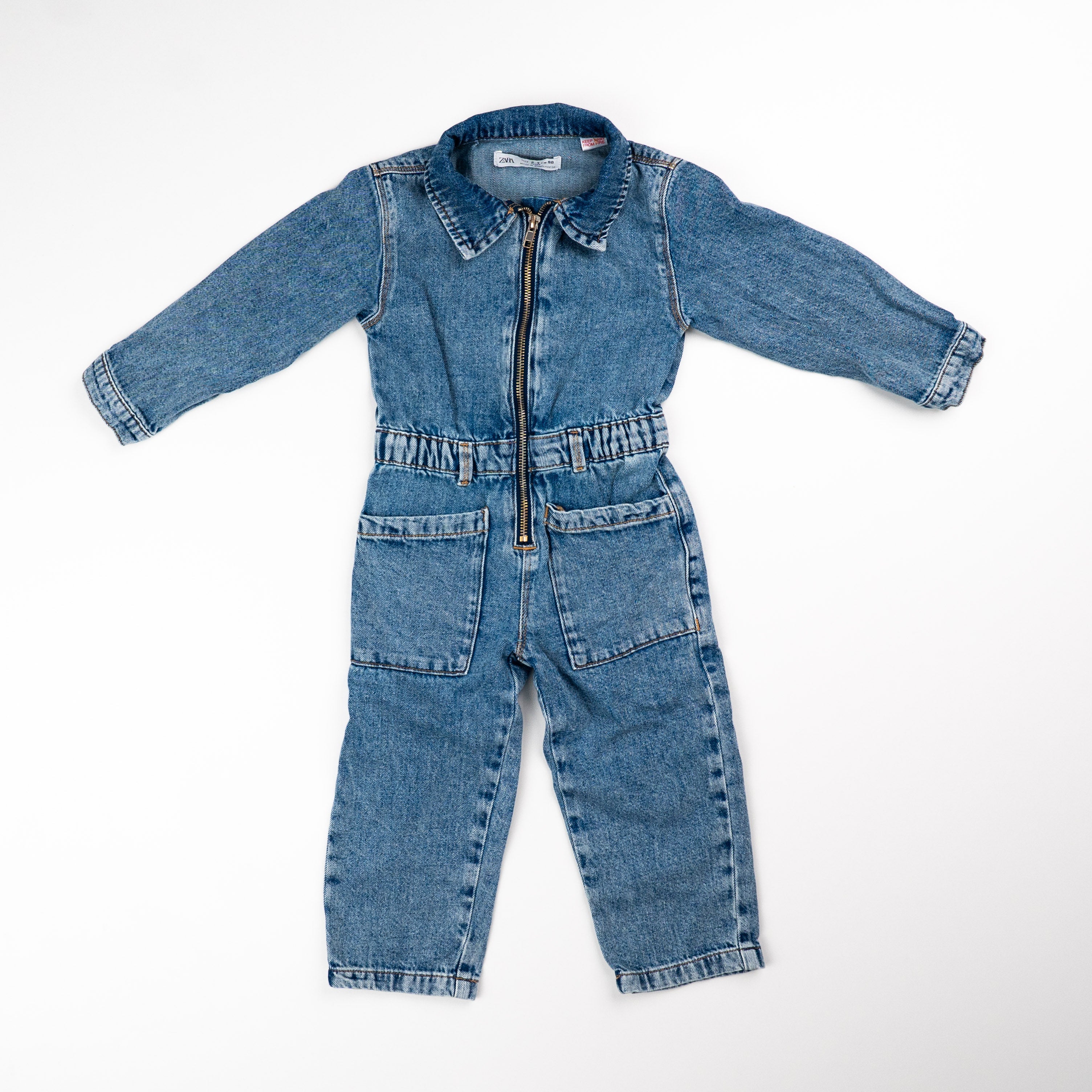 Zara - Combinaison en jeans - 2-3 ans