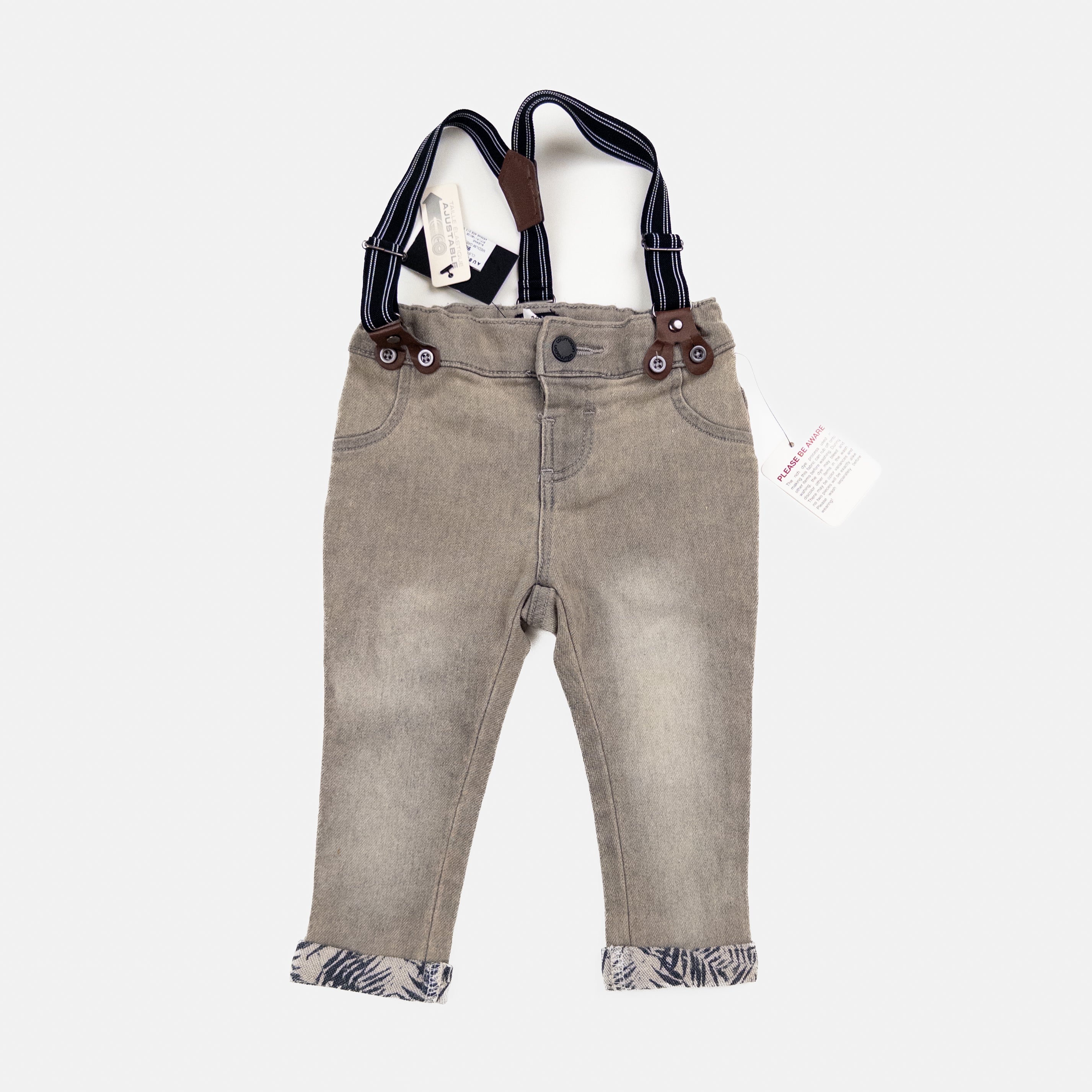 Colimaçon - Pantalon avec bretelles - 9 mois