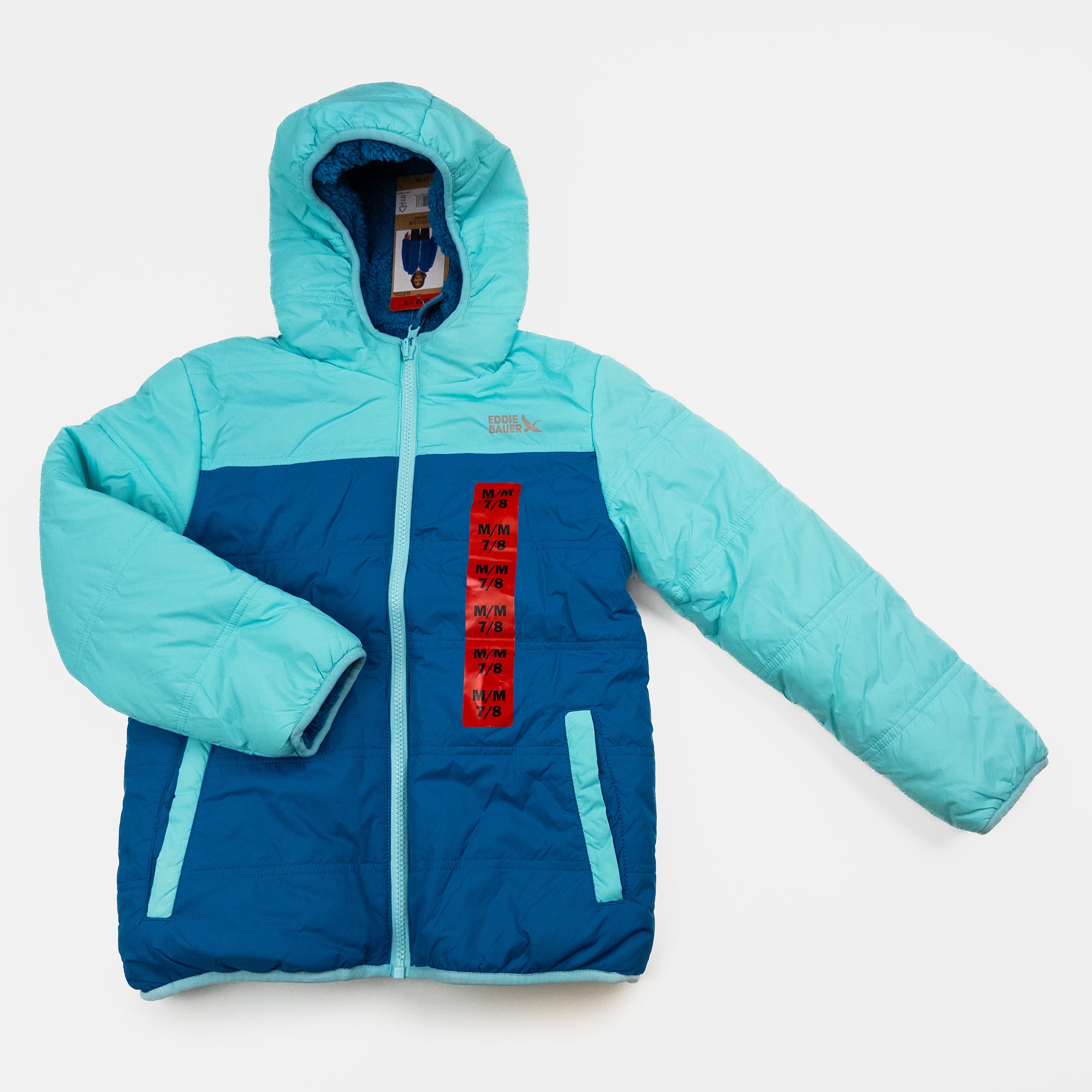 Eddie Bower - Manteau d'hiver en sherpa à l'intérieur - 7-8 ans