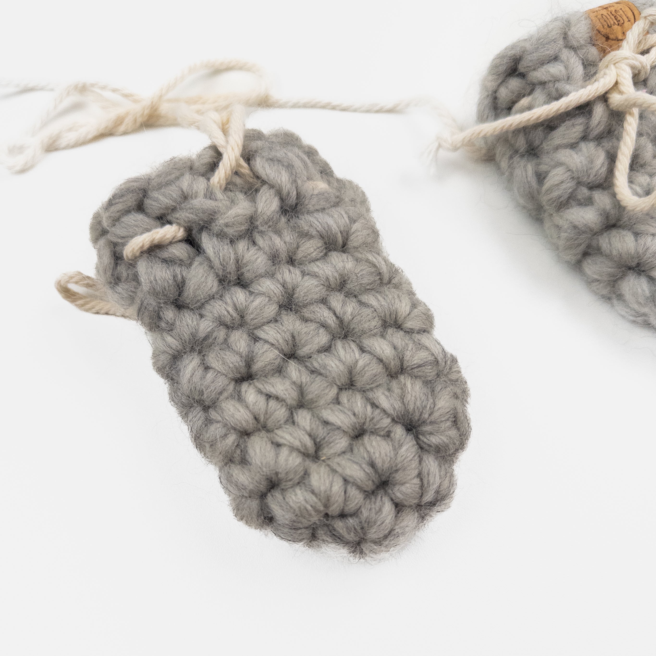 Les petits tousi - Mitaines en laine - 0-3 mois (approx)