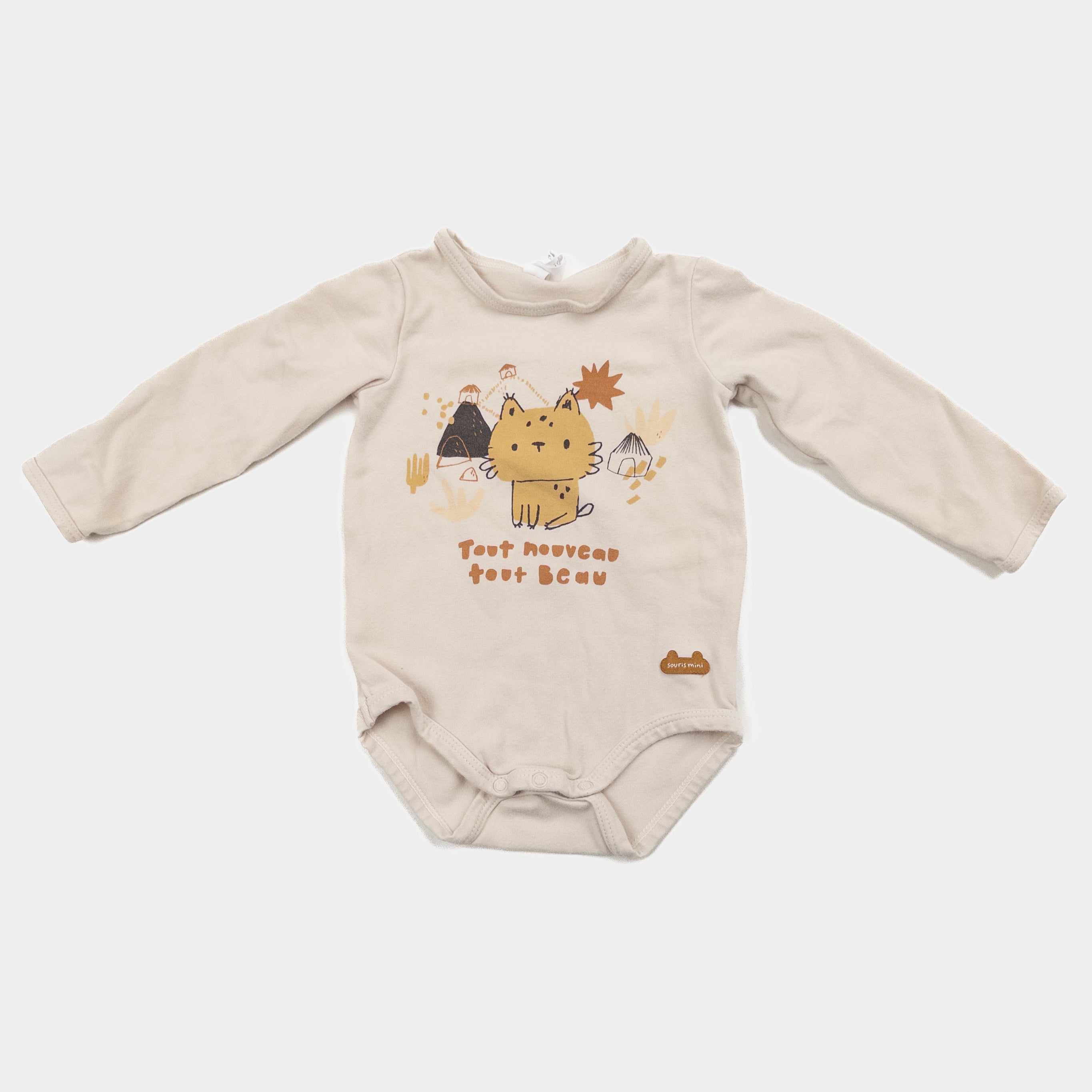 Souris Mini - Cache-couche manches longues - 6-9 mois