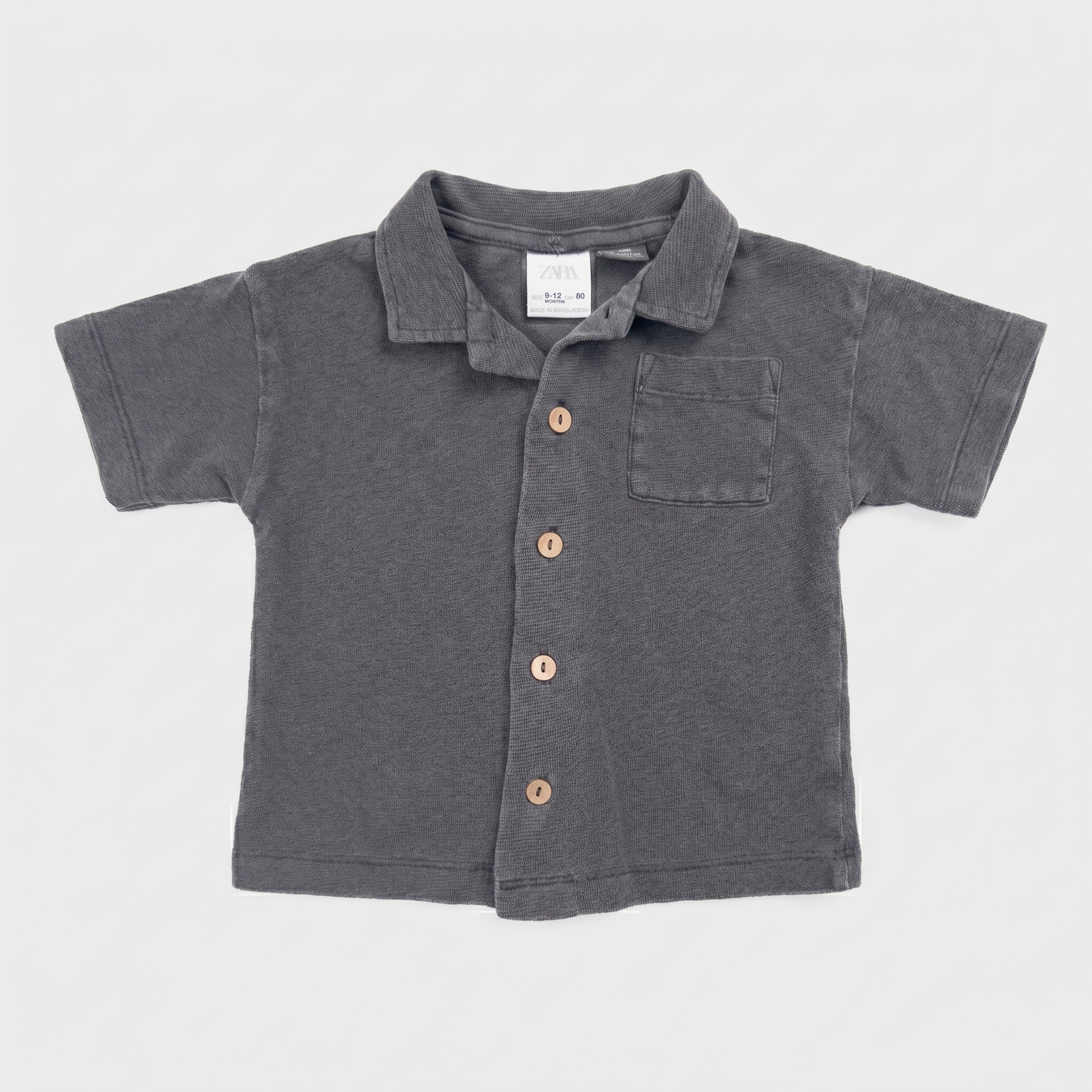 Zara - Chemise à manches courtes - 9-12 mois *