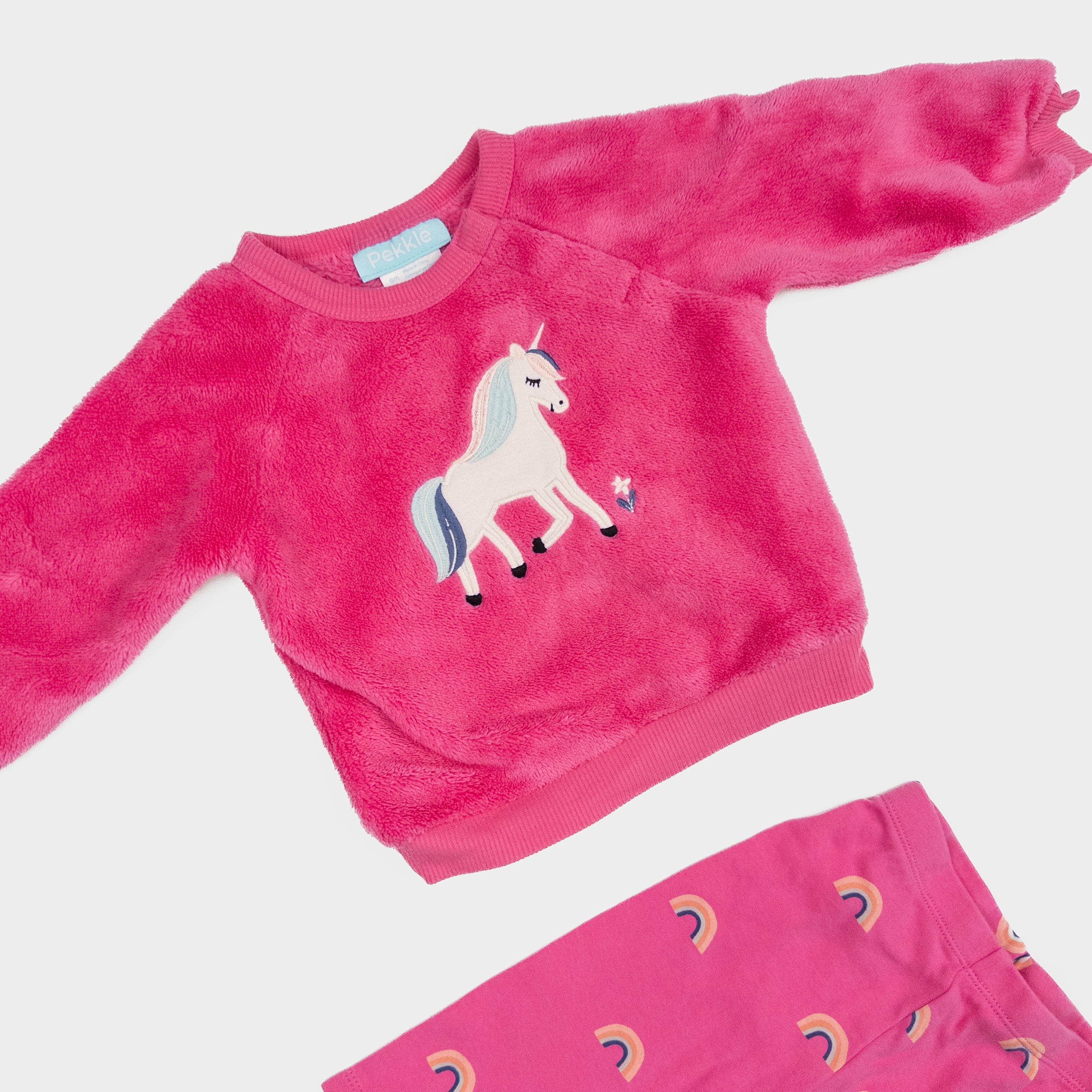 Pekkle - Ensemble peluche licorne - 6 mois