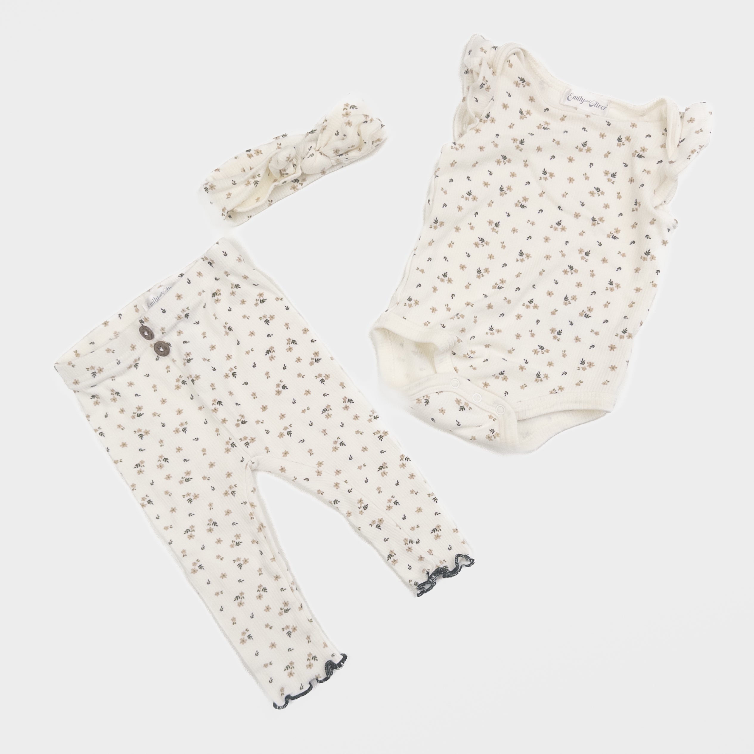 Emily and Oliver - Ensemble 3 pièces - 6-9 mois