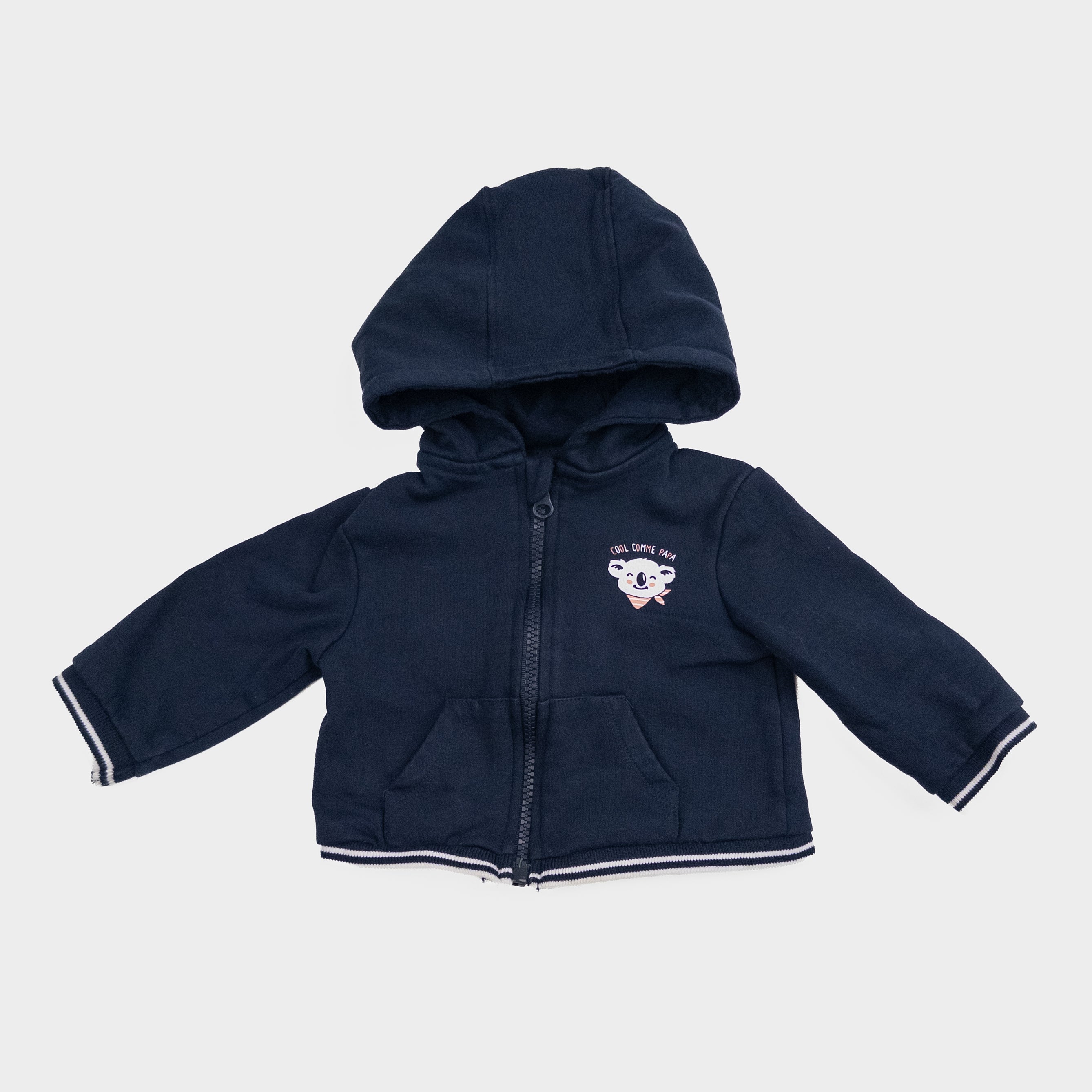 Mes petits cailloux - Veste à capuchon - 3 mois