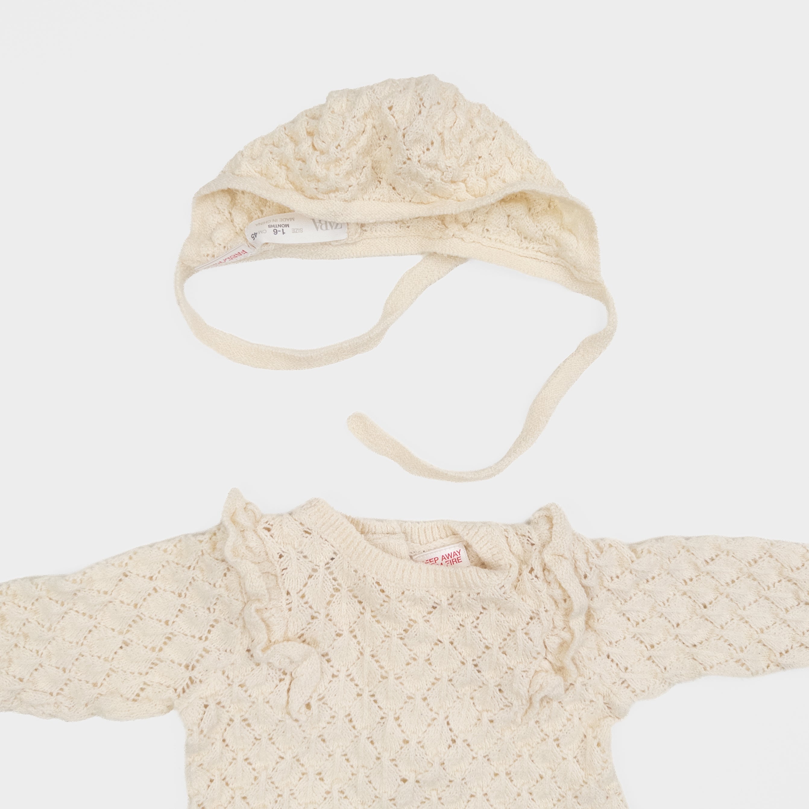 Zara - Ensemble en laine - 1-6 mois