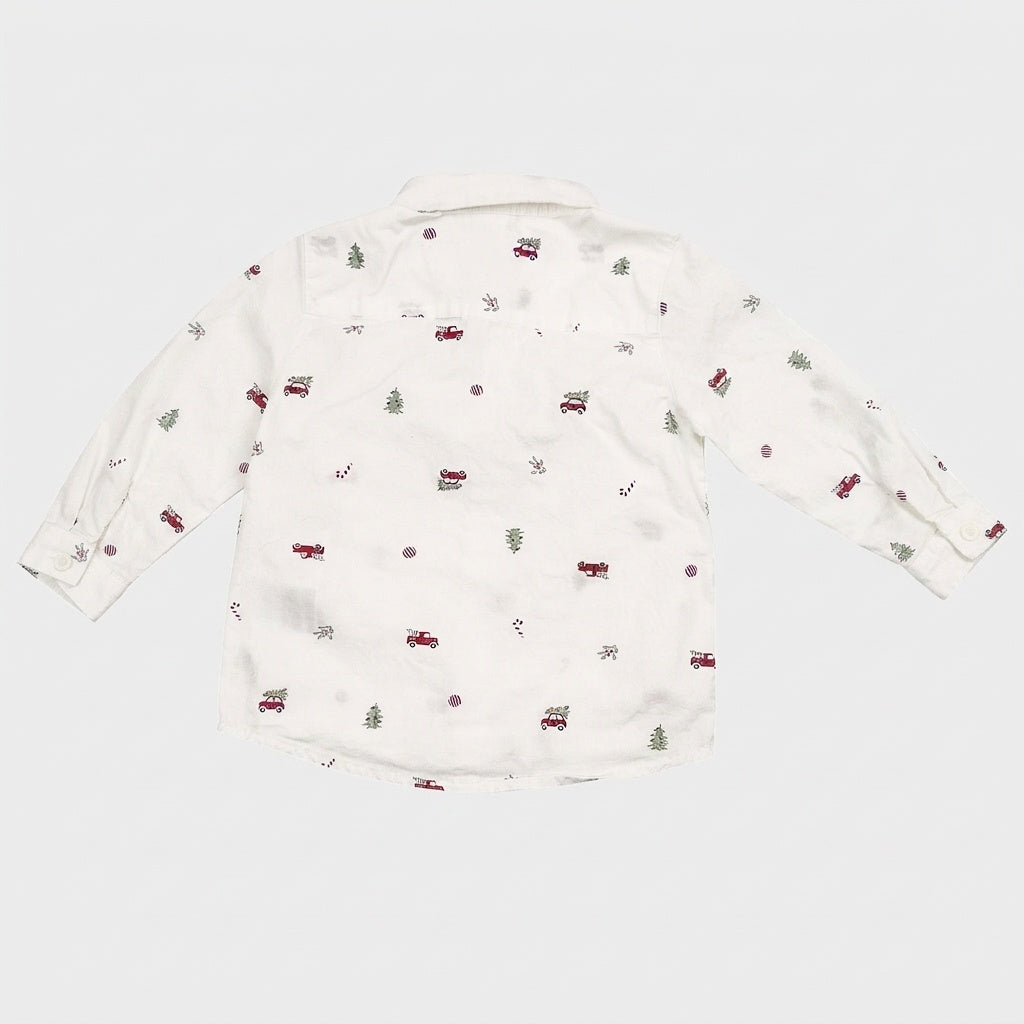 H&M - Chemise manches longues d'occasion pour enfant, 9-12 mois - vêtements seconde main Floralie