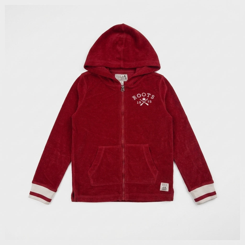Roots - Veste à capuchon d'occasion pour enfant, 7-8 ans - vêtements seconde main Floralie