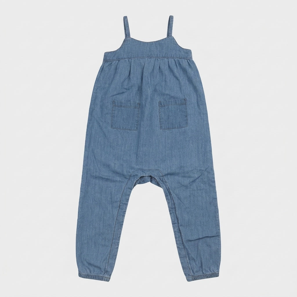Le Chat Botté - Salopette d'occasion pour fille, 18 mois - vêtements seconde main Floralie
