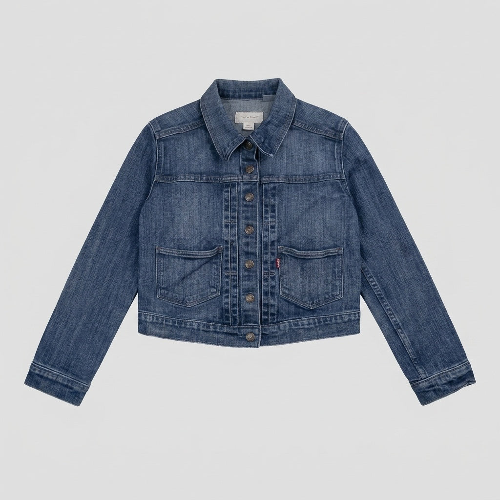 Levi Strauss & Co - Veste de jean d'occasion pour enfant, S (8) - vêtements seconde main Floralie